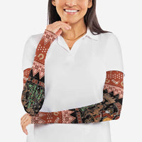 Howdy Christmas Cowboy Santa Arm Sleeves Giddy Up Jingle Horse Pick Up Your Feet - Wonder Print Shop