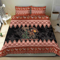 Howdy Christmas Cowboy Santa Bedding Set Giddy Up Jingle Horse Pick Up Your Feet - Wonder Print Shop