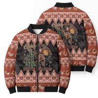Howdy Christmas Cowboy Santa Bomber Puffer Jacket Giddy Up Jingle Horse Pick Up Your Feet - Wonder Print Shop