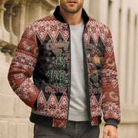 Howdy Christmas Cowboy Santa Bomber Puffer Jacket Giddy Up Jingle Horse Pick Up Your Feet - Wonder Print Shop