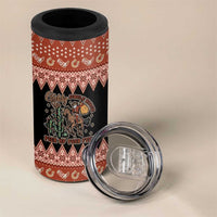 Howdy Christmas Cowboy Santa 4 in 1 Can Cooler Tumbler Giddy Up Jingle Horse Pick Up Your Feet - Wonder Print Shop