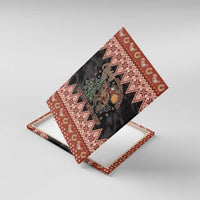 Howdy Christmas Cowboy Santa Canvas Wall Art Giddy Up Jingle Horse Pick Up Your Feet - Wonder Print Shop