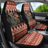 Howdy Christmas Cowboy Santa Car Seat Cover Giddy Up Jingle Horse Pick Up Your Feet - Wonder Print Shop