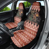 Howdy Christmas Cowboy Santa Car Seat Cover Giddy Up Jingle Horse Pick Up Your Feet - Wonder Print Shop