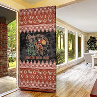 Howdy Christmas Cowboy Santa Door Cover Giddy Up Jingle Horse Pick Up Your Feet - Wonder Print Shop