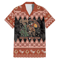 Howdy Christmas Cowboy Santa Family Matching Mermaid Dress and Hawaiian Shirt Giddy Up Jingle Horse Pick Up Your Feet - Wonder Print Shop