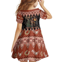 Howdy Christmas Cowboy Santa Family Matching Off Shoulder Maxi Dress and Hawaiian Shirt Giddy Up Jingle Horse Pick Up Your Feet - Wonder Print Shop