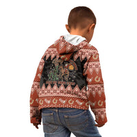 Howdy Christmas Cowboy Santa Kid Hoodie Giddy Up Jingle Horse Pick Up Your Feet - Wonder Print Shop
