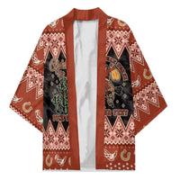 Howdy Christmas Cowboy Santa Kimono Giddy Up Jingle Horse Pick Up Your Feet - Wonder Print Shop