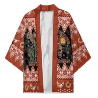 Howdy Christmas Cowboy Santa Kimono Giddy Up Jingle Horse Pick Up Your Feet - Wonder Print Shop