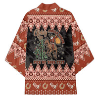 Howdy Christmas Cowboy Santa Kimono Giddy Up Jingle Horse Pick Up Your Feet - Wonder Print Shop