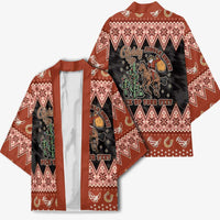 Howdy Christmas Cowboy Santa Kimono Giddy Up Jingle Horse Pick Up Your Feet - Wonder Print Shop