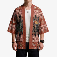 Howdy Christmas Cowboy Santa Kimono Giddy Up Jingle Horse Pick Up Your Feet - Wonder Print Shop