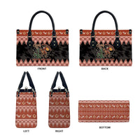 Howdy Christmas Cowboy Santa Leather Bag Giddy Up Jingle Horse Pick Up Your Feet - Wonder Print Shop