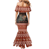 Howdy Christmas Cowboy Santa Mermaid Dress Giddy Up Jingle Horse Pick Up Your Feet - Wonder Print Shop