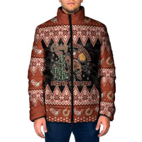 Howdy Christmas Cowboy Santa Padded Jacket Giddy Up Jingle Horse Pick Up Your Feet - Wonder Print Shop