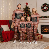 Howdy Christmas Cowboy Santa Christmas Pajama Set Giddy Up Jingle Horse Pick Up Your Feet - Wonder Print Shop