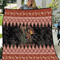 Howdy Christmas Cowboy Santa Quilt Giddy Up Jingle Horse Pick Up Your Feet - Wonder Print Shop