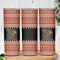 Howdy Christmas Cowboy Santa Skinny Tumbler Giddy Up Jingle Horse Pick Up Your Feet - Wonder Print Shop