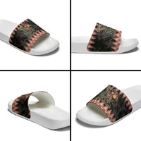 Howdy Christmas Cowboy Santa Slide Sandals Giddy Up Jingle Horse Pick Up Your Feet - Wonder Print Shop