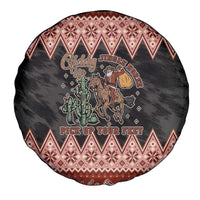 Howdy Christmas Cowboy Santa Spare Tire Cover Giddy Up Jingle Horse Pick Up Your Feet - Wonder Print Shop