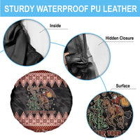 Howdy Christmas Cowboy Santa Spare Tire Cover Giddy Up Jingle Horse Pick Up Your Feet - Wonder Print Shop