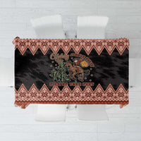 Howdy Christmas Cowboy Santa Tablecloth Giddy Up Jingle Horse Pick Up Your Feet - Wonder Print Shop