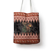 Howdy Christmas Cowboy Santa Tote Bag Giddy Up Jingle Horse Pick Up Your Feet - Wonder Print Shop