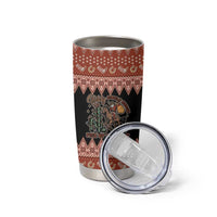 Howdy Christmas Cowboy Santa Tumbler Cup Giddy Up Jingle Horse Pick Up Your Feet - Wonder Print Shop