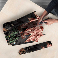 Howdy Christmas Cowboy Santa Umbrella Giddy Up Jingle Horse Pick Up Your Feet - Wonder Print Shop