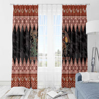 Howdy Christmas Cowboy Santa Window Curtain Giddy Up Jingle Horse Pick Up Your Feet - Wonder Print Shop