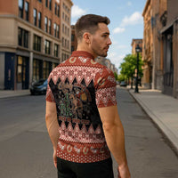Howdy Christmas Cowboy Santa Zipper Polo Shirt Giddy Up Jingle Horse Pick Up Your Feet - Wonder Print Shop