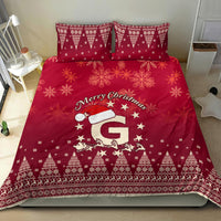 Georgia Christmas Bedding Set Santa Riding Reindeer Xmas Pattern - Wonder Print Shop