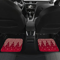 Georgia Christmas Car Mats Santa Riding Reindeer Xmas Pattern - Wonder Print Shop