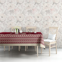 Georgia Christmas Tablecloth Santa Riding Reindeer Xmas Pattern - Wonder Print Shop