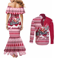georgia-christmas-couples-matching-mermaid-dress-and-long-sleeve-button-shirt-santa-claus-riding-motorcycle-with-gray-squirrel