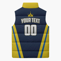 Custom Chattogram Cricket Royals Sleeveless Puffer Jacket Passion Power Purpose - Wonder Print Shop