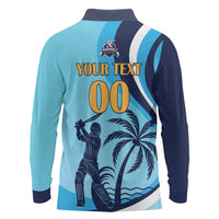 Custom Noakhali Cricket Express Long Sleeve Polo Shirt Speed Power Victory - Wonder Print Shop