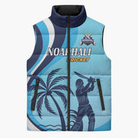 Custom Noakhali Cricket Express Sleeveless Puffer Jacket Speed Power Victory - Wonder Print Shop