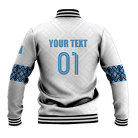 Custom Guatemala Football Baseball Jacket La Azul y Blanco Come On