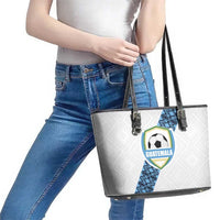 Guatemala Football Leather Tote Bag La Azul y Blanco Come On