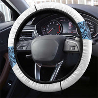 Guatemala Football Steering Wheel Cover La Azul y Blanco Come On