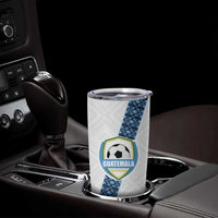 Custom Guatemala Football Tumbler Cup La Azul y Blanco Come On