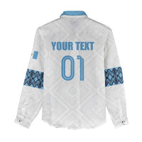Custom Guatemala Football Women Casual Shirt La Azul y Blanco Come On