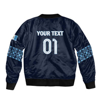 Custom Guatemala Football Bomber Jacket Vamos Los Chapines