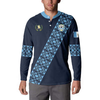 Custom Guatemala Football Button Sweatshirt Vamos Los Chapines