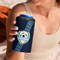 Custom Guatemala Football 4 in 1 Can Cooler Tumbler Vamos Los Chapines