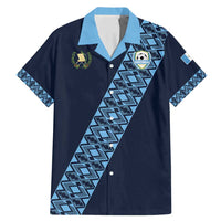 Custom Guatemala Football Family Matching Mermaid Dress and Hawaiian Shirt Vamos Los Chapines