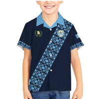 Custom Guatemala Football Family Matching Mermaid Dress and Hawaiian Shirt Vamos Los Chapines