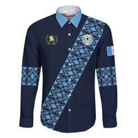 Custom Guatemala Football Family Matching Short Sleeve Bodycon Dress and Hawaiian Shirt Vamos Los Chapines